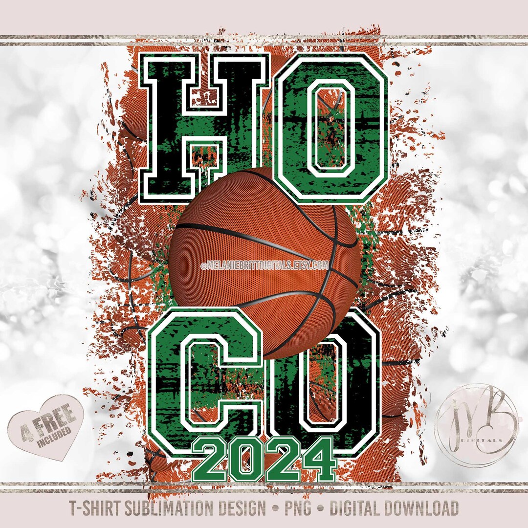 Basketball HOCO 2024 Sublimation Tshirt Design PNG Download