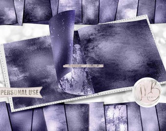 Dewberry Polished Grunge Scrapbook Paper Download • Shimmering Vintage Antiqued Distressed Design • Printable Paper Crafts 20 12x12 JPG PDF