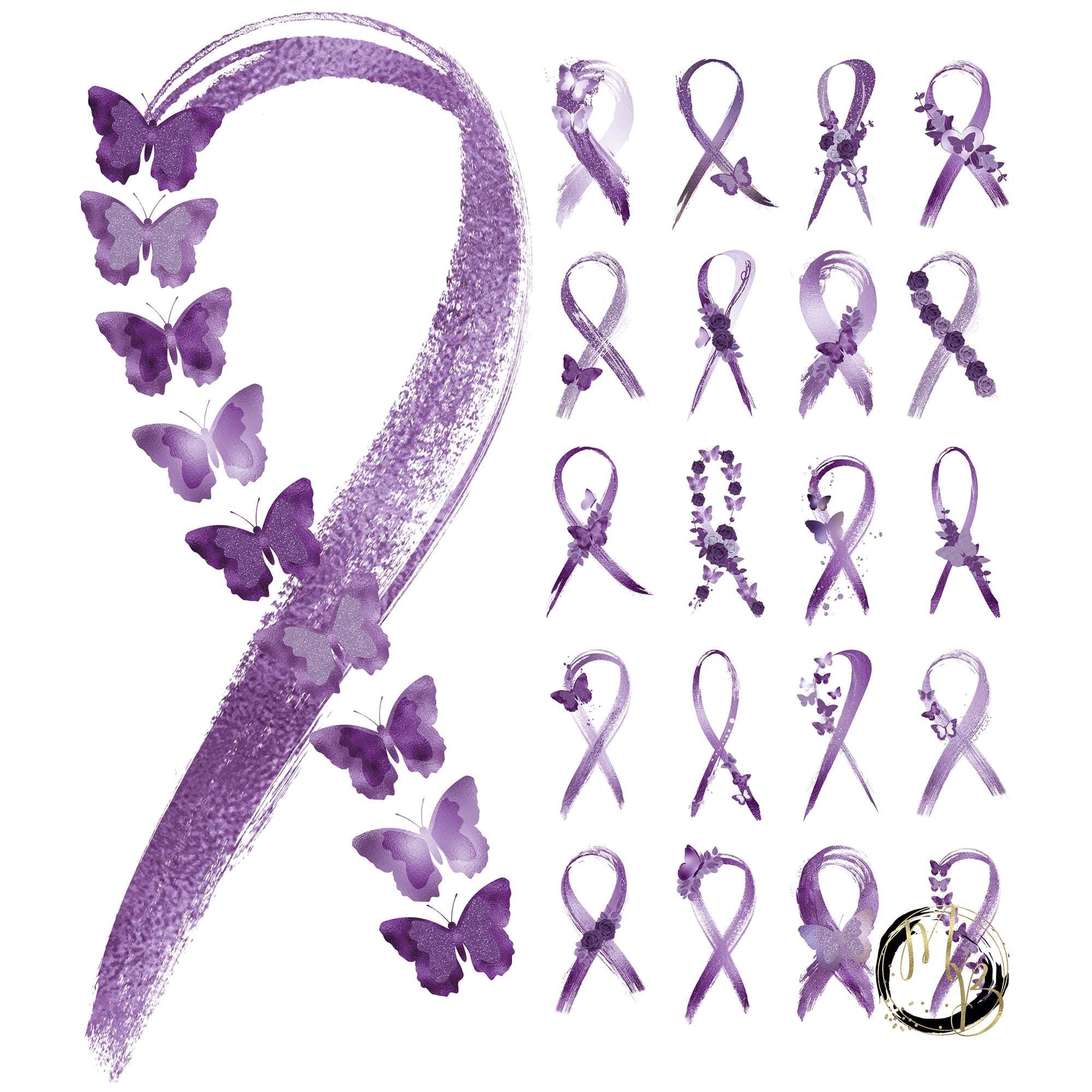 Periwinkle, lilac, Lavender awareness ribbon. Eating disorders, 3079888  Vector Art at Vecteezy