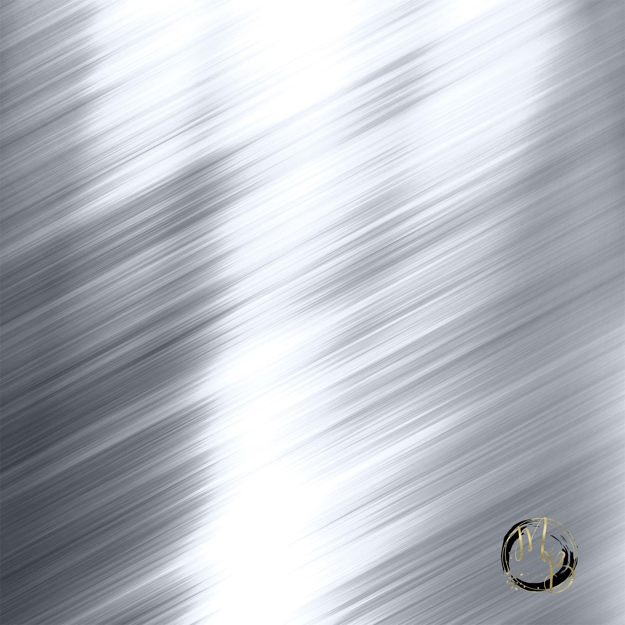 Chrome Digital Paper Download with reflective steel chrome Etsy