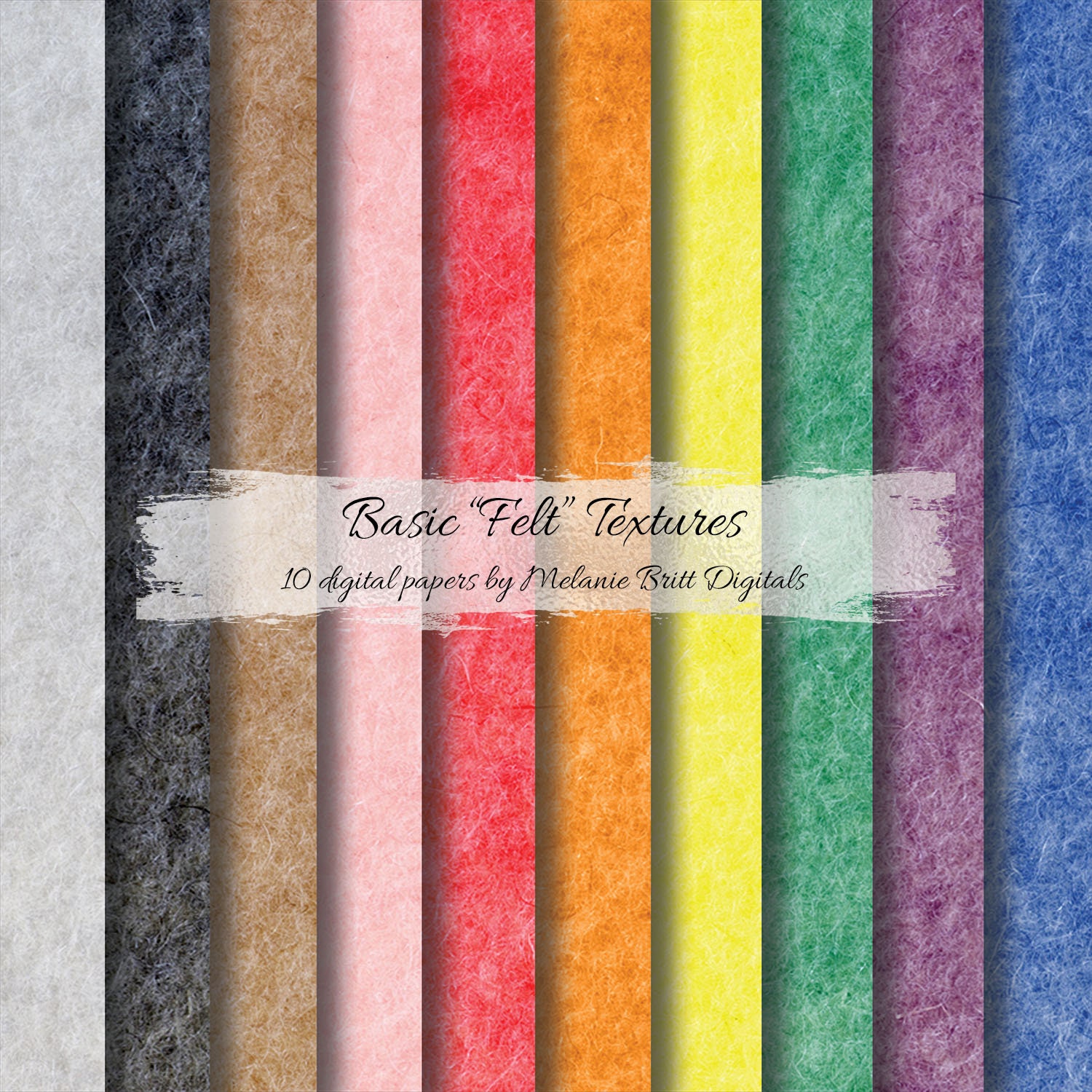 Basic felt digital paper Solid paper Scrapbook Etsy