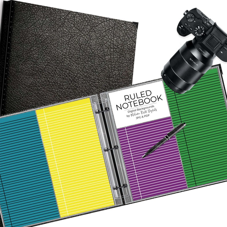 Colorful Ruled Notebook Scrapbook Paper Download Writing Notes Back to