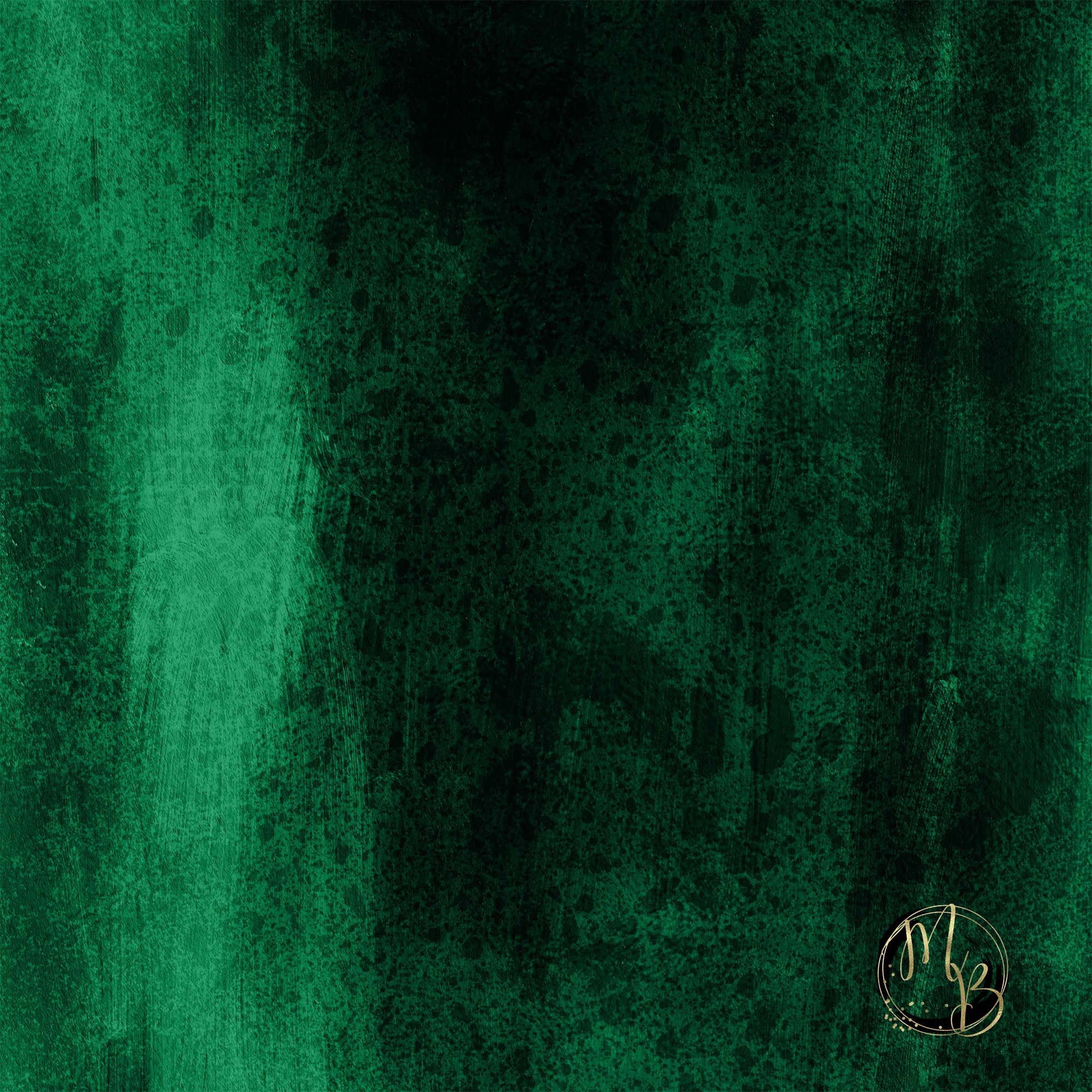 Sleek Emerald Green Digital Paper Download with shiny metallic Etsy