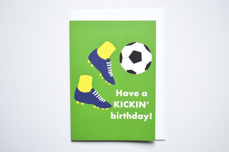 Football Lovers Birthday Card Funny Sports Pun Birthday Etsy.de