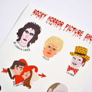 Rocky Horror Sticker Sheet Vinyl Stickers Rocky Horror - Etsy