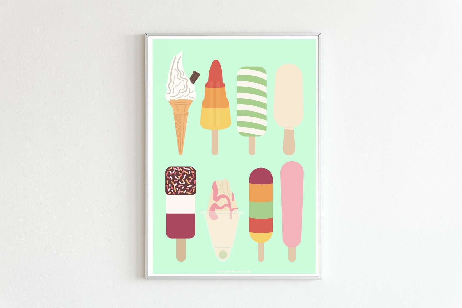 british-ice-creams-poster-a4-a3-ice-cream-wall-art-summer-etsy