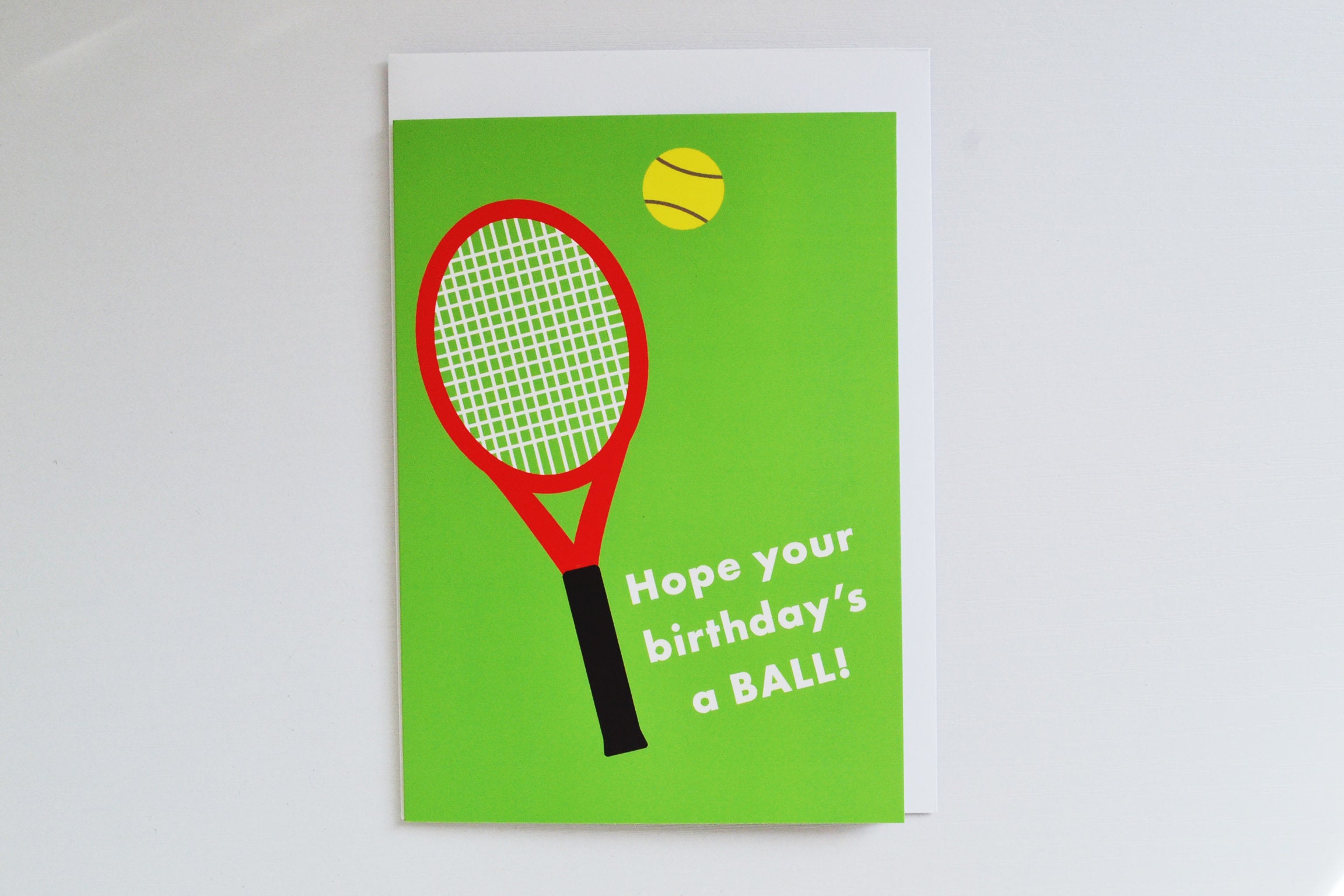 Tennis Birthday Card Funny Sports Pun Birthday Card - Etsy