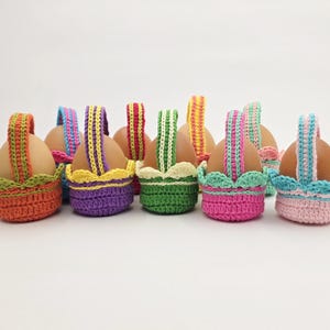 Crochet Easter Egg Basket: Mini Cotton Candy Baskets