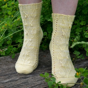 KNITTING SHEET pdf version to print - French - Model LIMONCELLO Socks