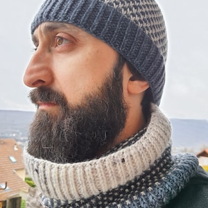 KNITTING SHEET pdf version to print in French - Model PAUL combo