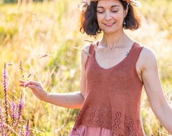 KNITTING SHEET pdf version to print - French and English - Top MAE pattern