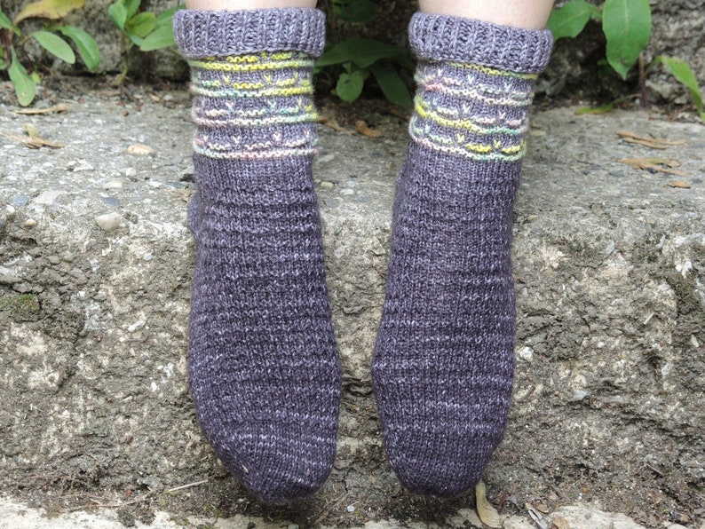 FICHE TRICOT version pdf à imprimer français Modèle ARLETTY Socks image 2