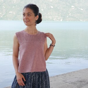 KNITTING SHEET pdf version to print - French - Top model AUDREY