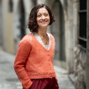 STRICKBLATT PDF-Version zum Ausdrucken – Französisch – Modell Janet Gilet