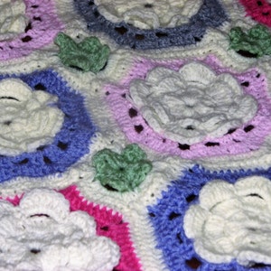 CROCHET PATTERN Allison Rose Baby Afghan Pattern / Crochet Octagon Granny Squares / Crochet Baby Blanket Pattern / Rose Baby Blanket image 4