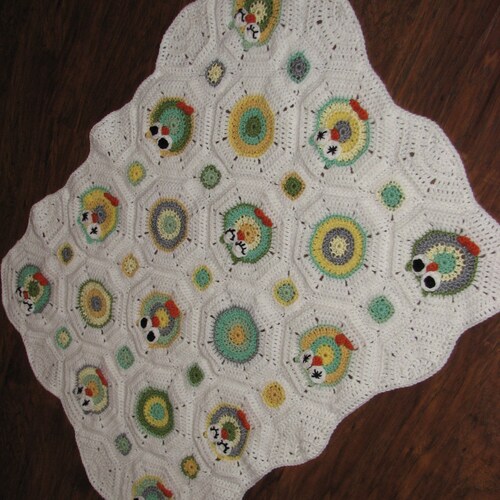 CROCHET PATTERN Owl Octagon Granny Afghan Pattern / Crochet Etsy