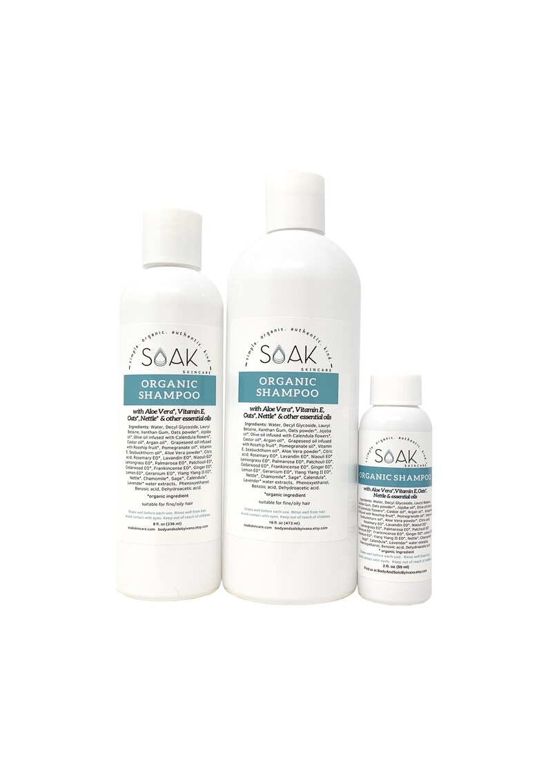 Organic Shampoo Vegan Shampoo Natural Shampoo Shampoo Etsy