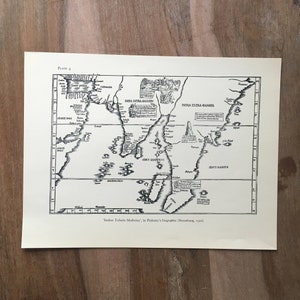 1965 Old Decorative map Indiae Tabula moderna - Vintage map of the world, Antique world map, Map wall art, India old map