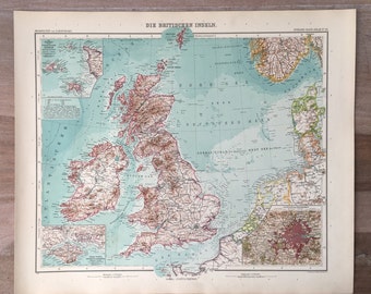 【希少】アンティークマップ　イギリス　スコットランド　絵地図 map il_340x270.1869053007_fky0.jpg