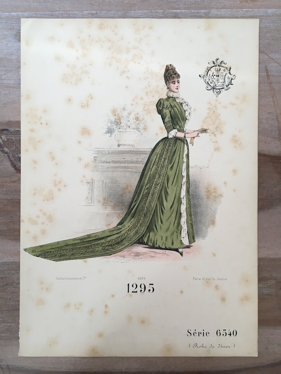 1888 Large Antique Chromolithograph Women Fashion, Antique Women Fashion Print, Antique Victorian Era Fashion, Paris Fashion, Women Dress - Etsy 1888 Large Antique Chromolithograph Women Fashion, Antique Women Fashion Print, Antique Victorian Era Fashion, Paris Fashion, Women Dress - Etsy