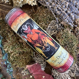 Tarot Magic The Devil Card Spell Candle