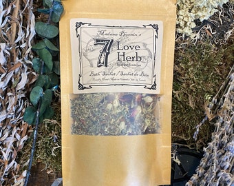 7 Love Herb Spiritual Bath Sachet