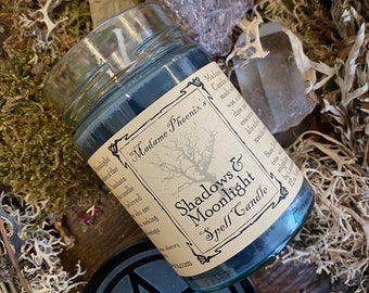 Bougie d'ancêtre rituel Samhain Ombres et clair de lune