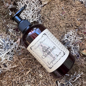 Savon liquide nettoyant Aura : végétalien, savon à pompe sans SLS