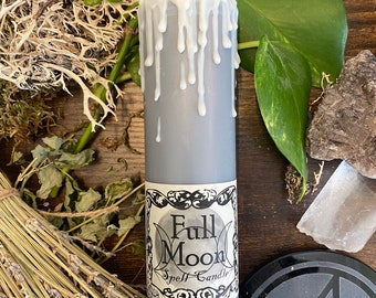 Full Moon Pillar Magic Altar Candle