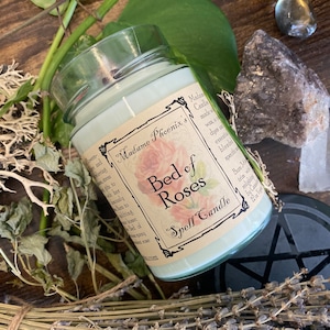 Bed of Rose Spell Candle