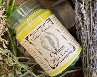 Oshun Blessing abundance blessing altar candle