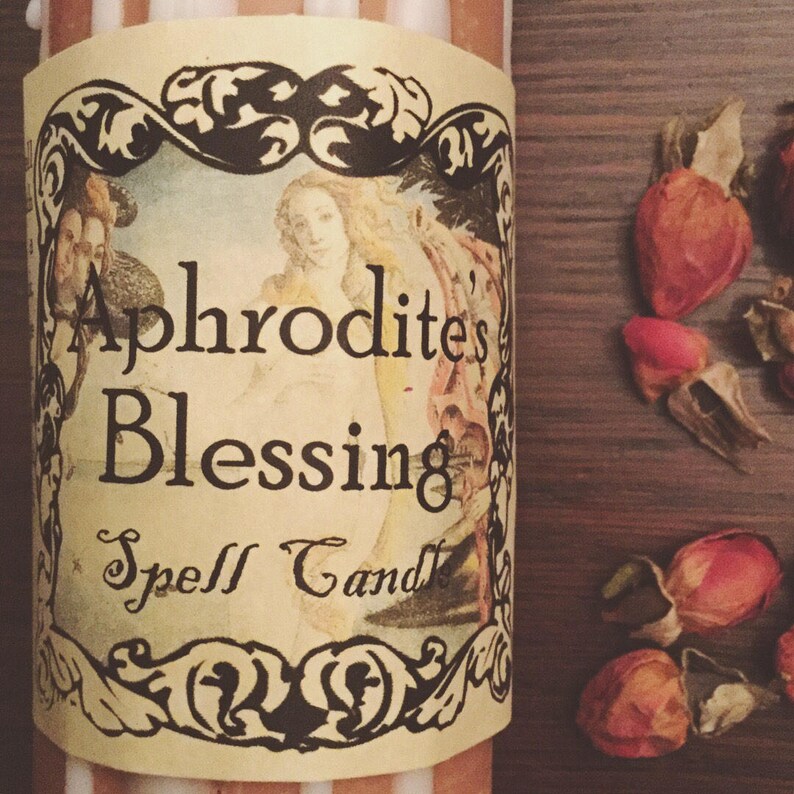 Aphrodite Love Blessing Magic Spell Candle Etsy Canada