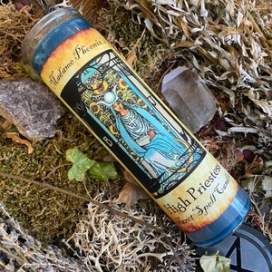 Tarot Magie Die Hohepriesterin Karte Zauber Kerze