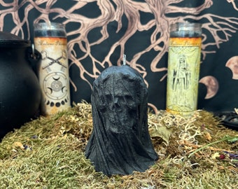 Veiled Skull Death Gods Candle