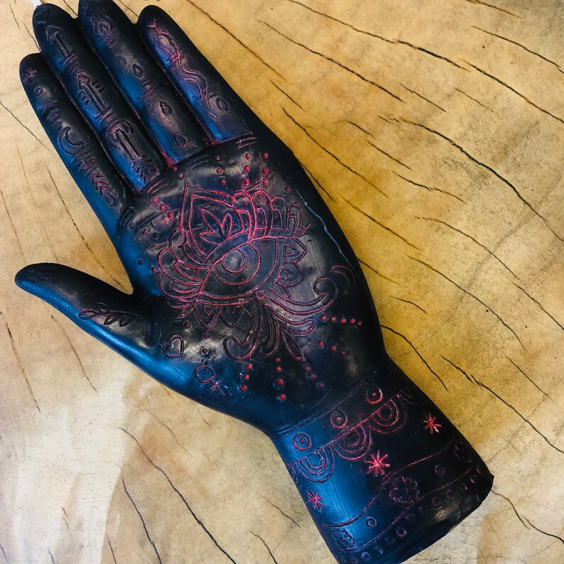 Hand Candle Evil eye protection hand of glory Etsy