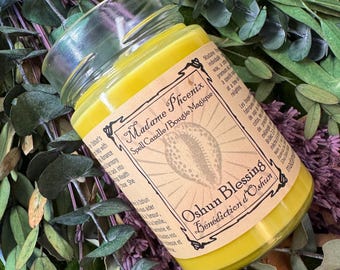 Oshun Blessing abundance blessing altar candle