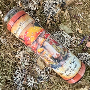 Mushroom Magic 7 Day Spell candle