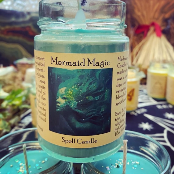 Mermaid Magic Water Spirit Altar Candle 