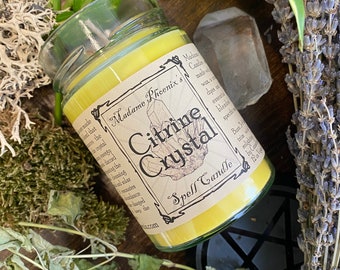 Crystal Magic Citrine Spell Candle