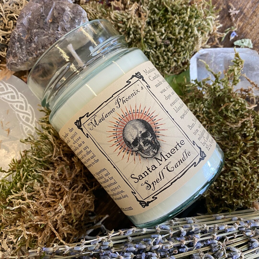 Santa Muerte Devotional Altar Spell Petition Candle - Etsy