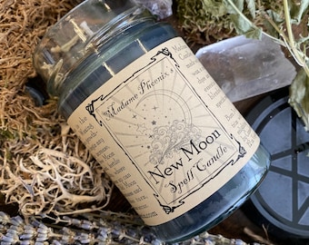 New Moon Ritual Candle