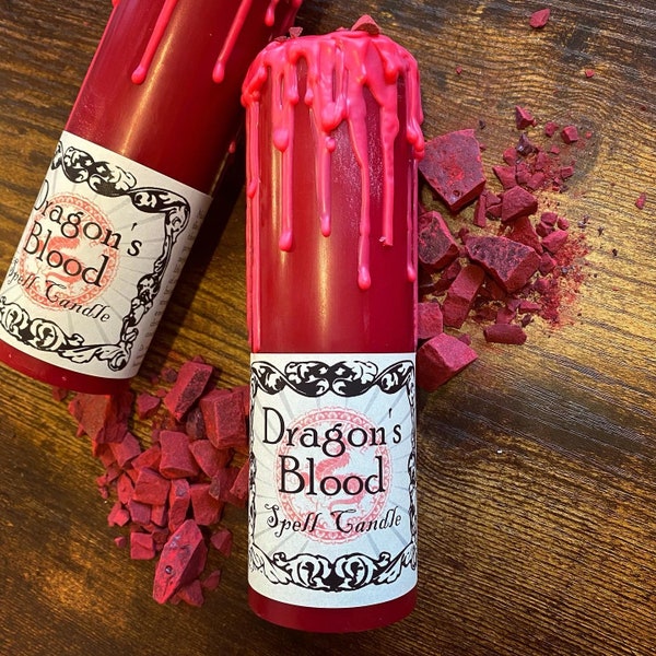 Dragons Blood Tall Pillar Candle