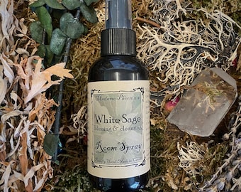 Incienso en aerosol de salvia ceremonial blanca