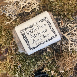 Afrikanische Schwarze Seife - Stabseife