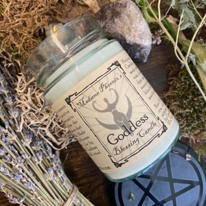 Goddess Blessing Altar Candle