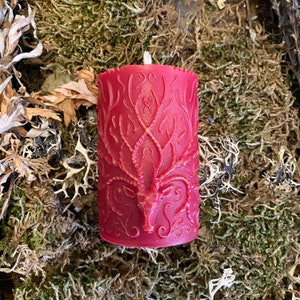 Solstice Sun God of Witches Horned One Yule Altar Candle
