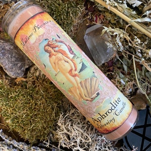 Aphrodite Love Ritual Altar Candle