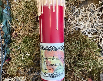 Persephone Tall Pillar Ritual Candle