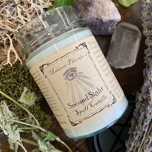 Second sight magic spell ritual candle