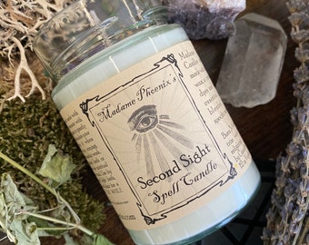 Second sight magic spell ritual candle